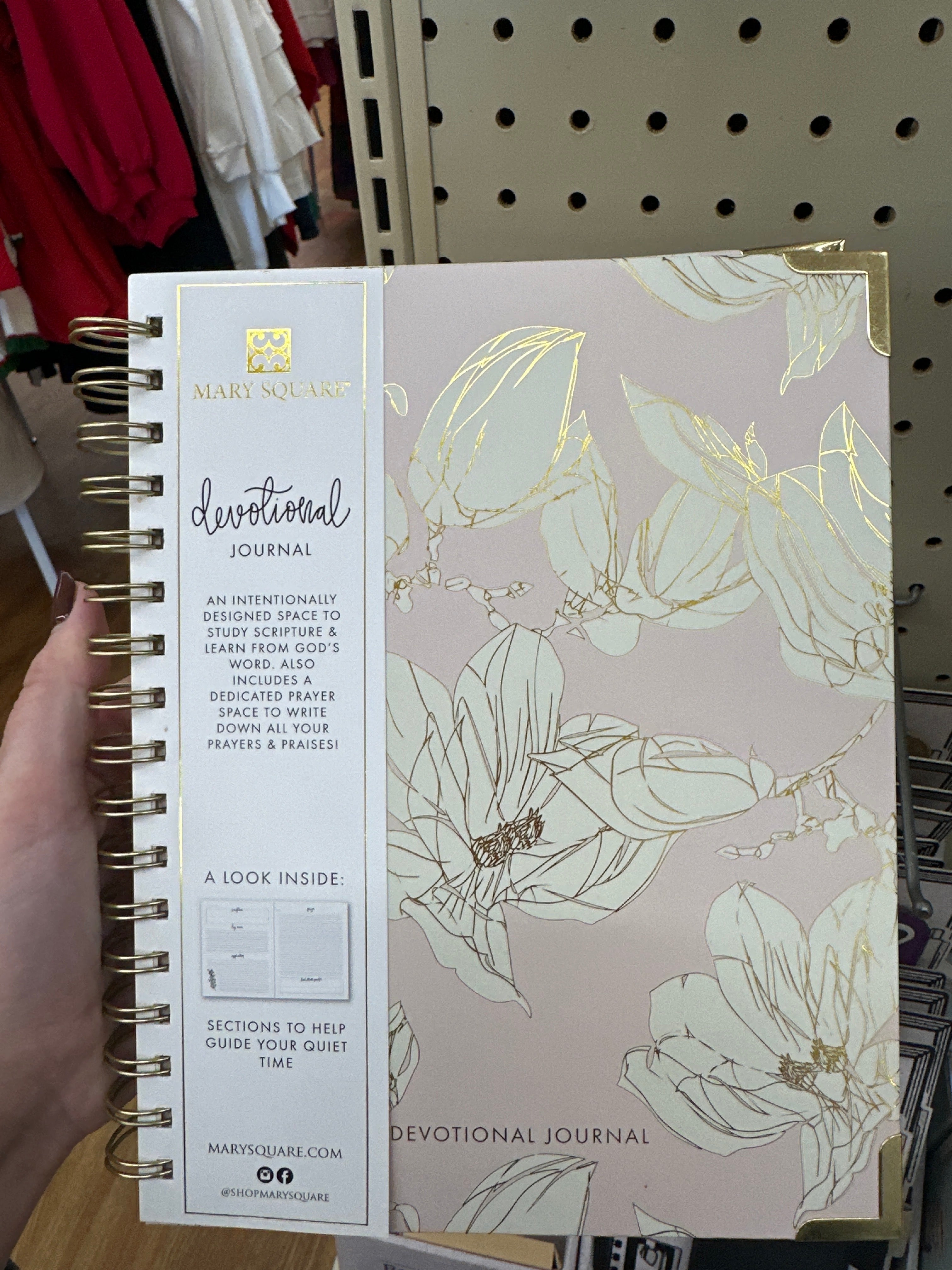 JOURNAL DEVOTIONAL GOLD FLORAL