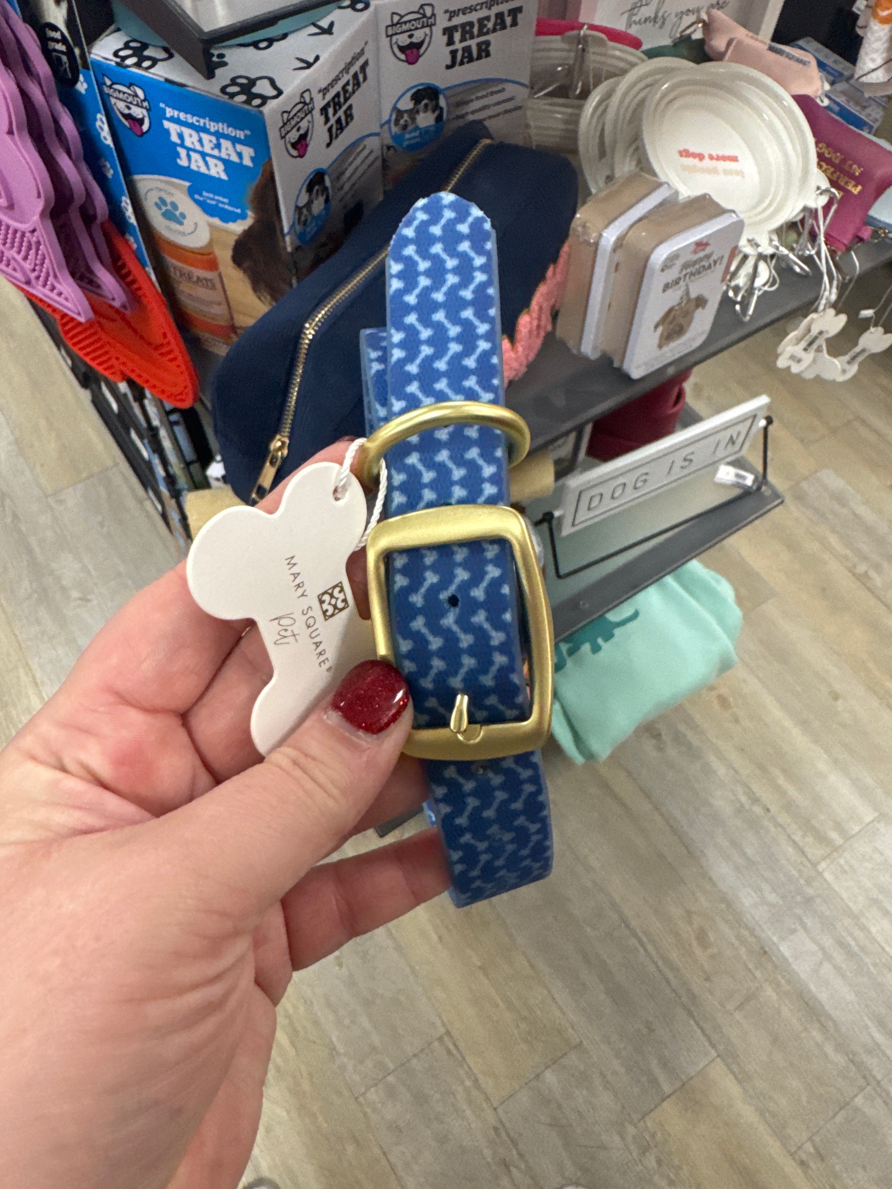 DOG COLLAR - HERRINGBONE - L