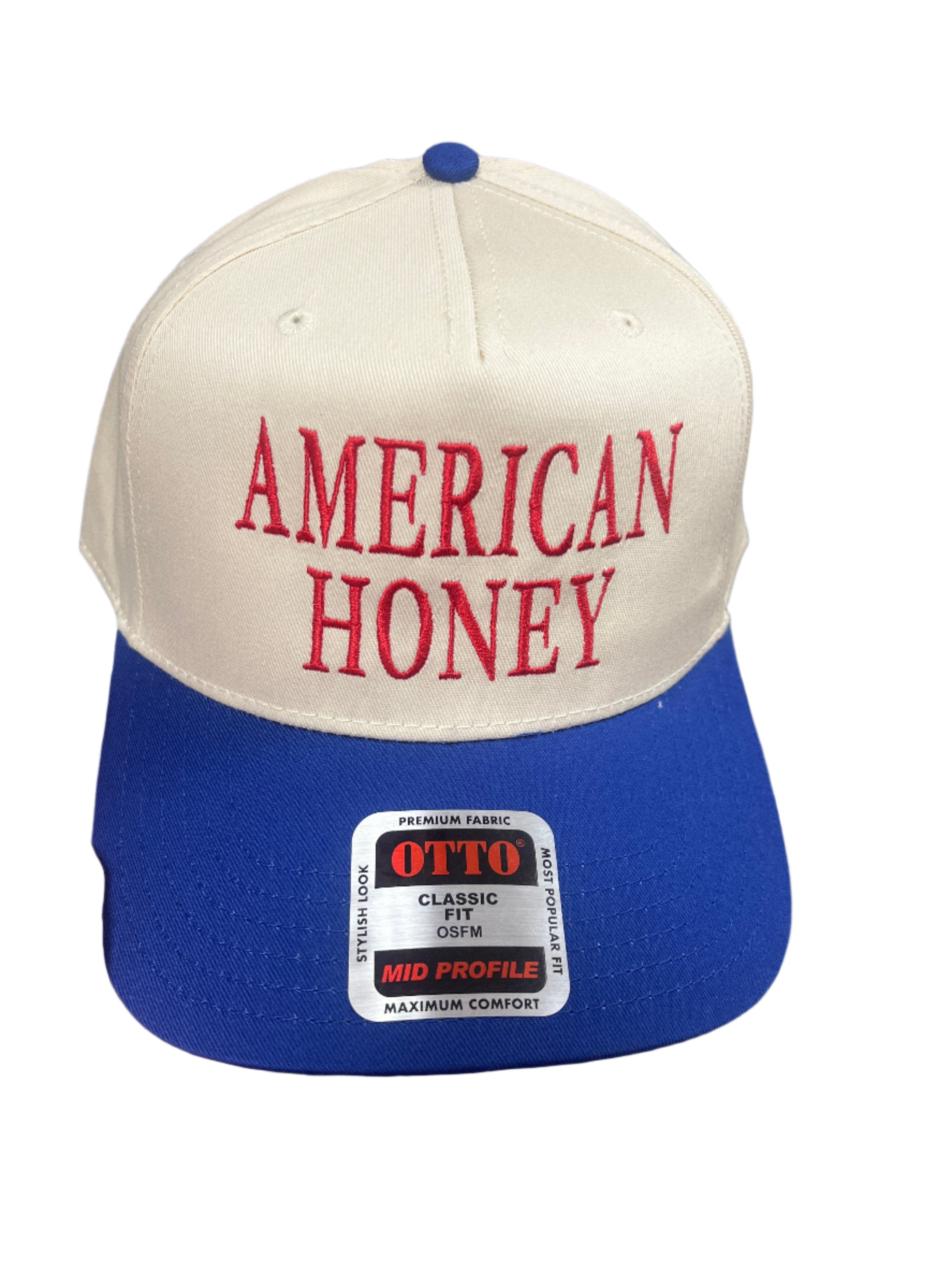 IVORY/BLUE HAT - AMERICAN HONEY