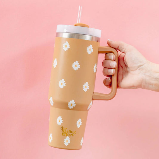 40OZ EVERYWHERE TUMBLER - DANCING DAISY - SANDSTON