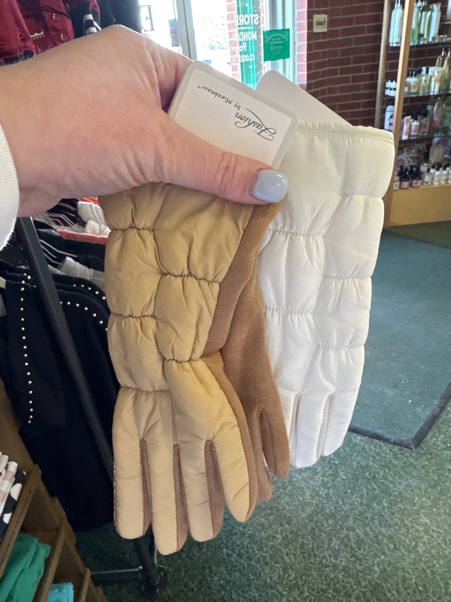 ZOEY STRETCHY PUFFER GLOVES