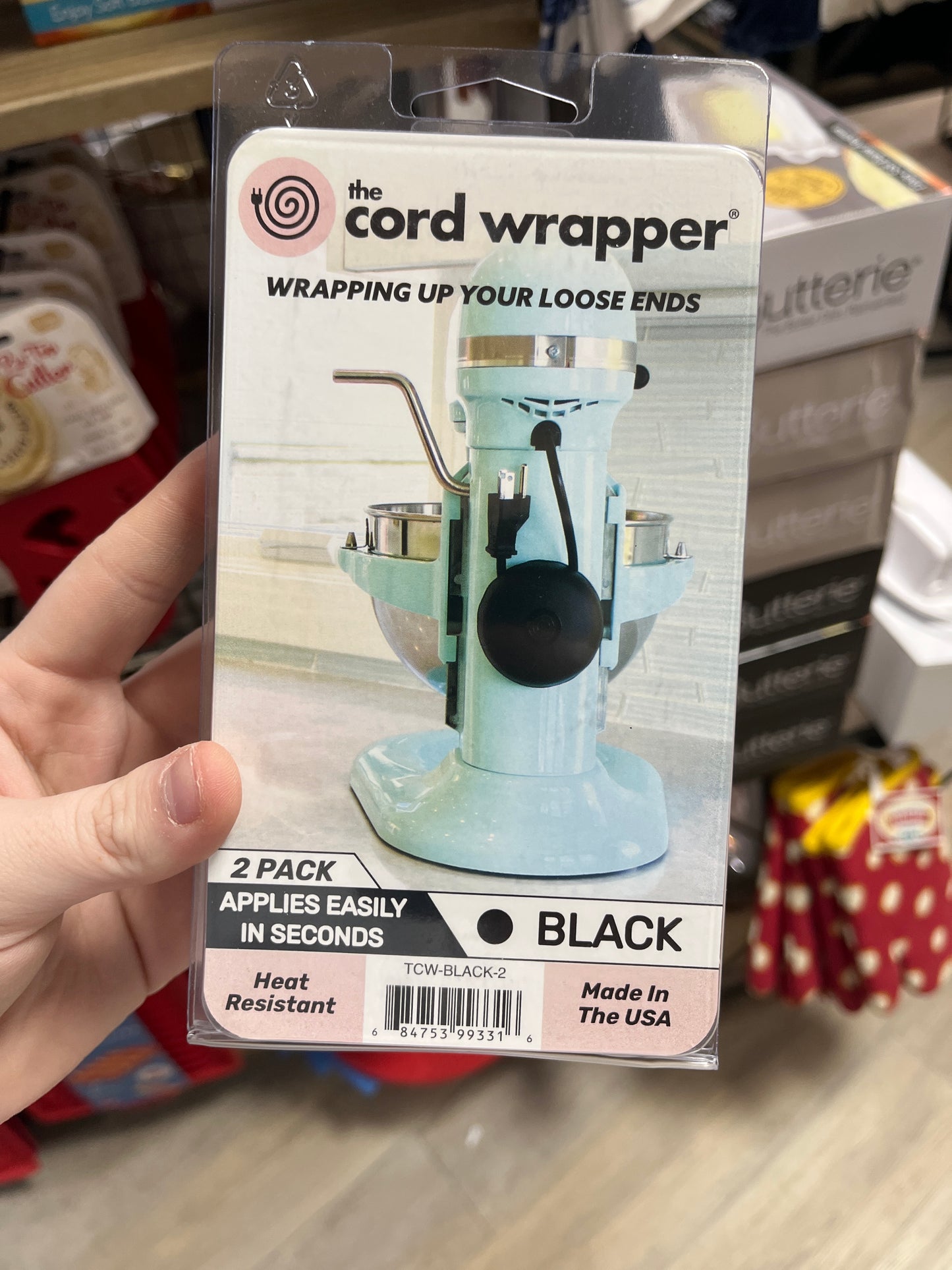 THE CORD WRAPPER -2PK - BLACK