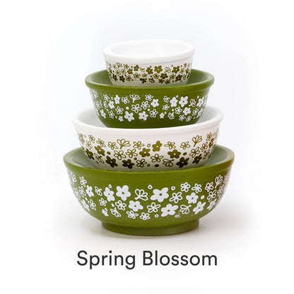 MINI PYREX-INSPIRED MIXING BOWLS STACKABLE DISPLAY SET