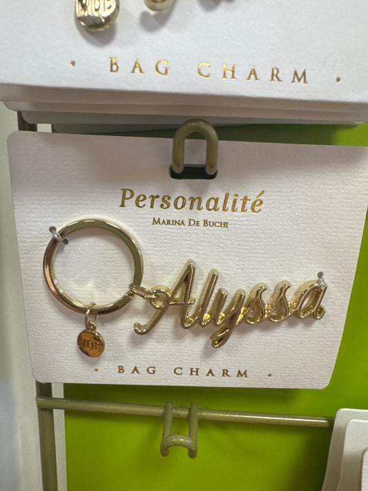 BAG CHARM KEYCHAIN - ALYSSA