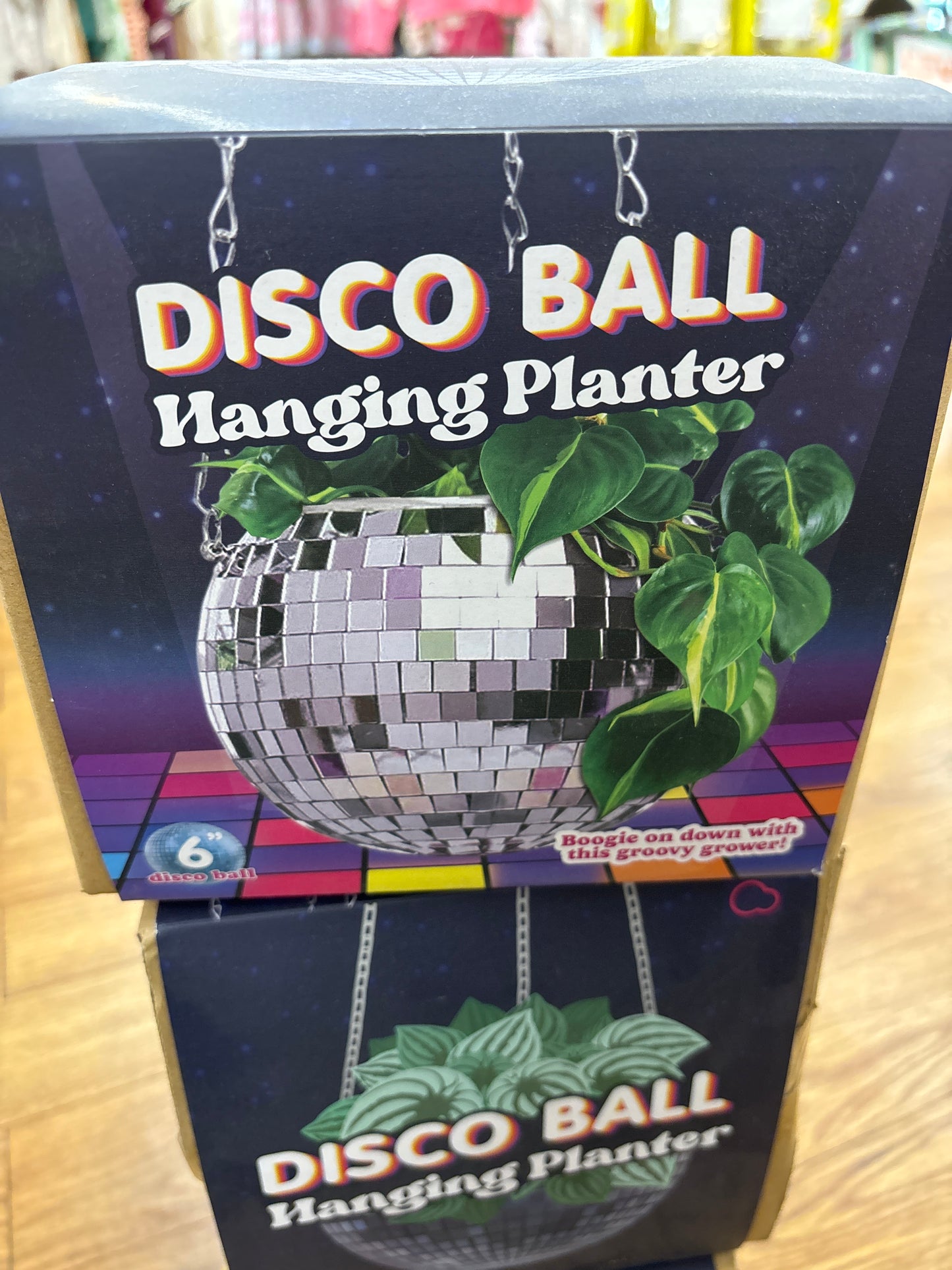 DISCO BALL HANGING PLANTER - 6”