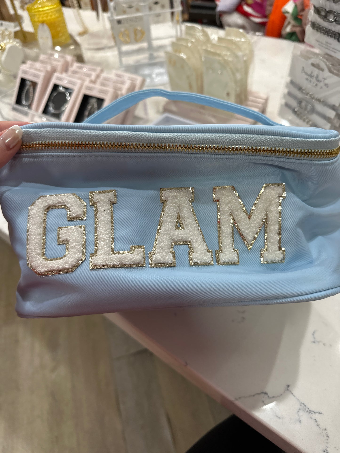 GABI GLAM NYLON CASE - ICE BLUE