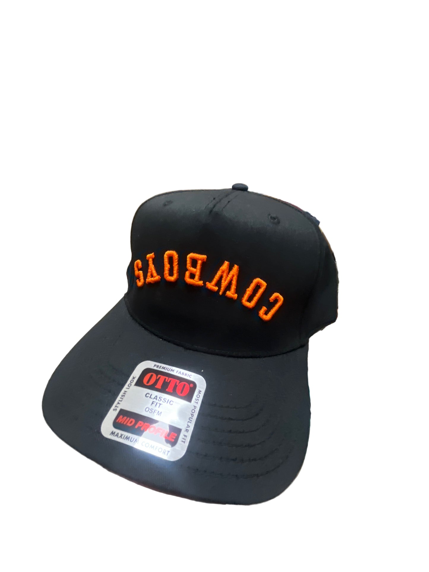 BLACK UPSIDE DOWN COWBOYS HAT