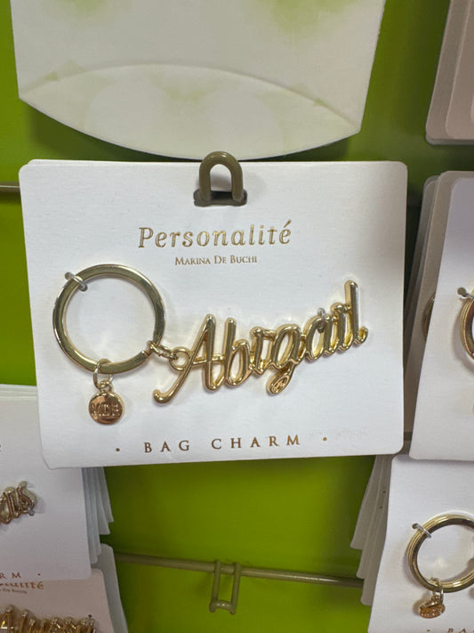 BAG CHARM KEYCHAIN - ABIGAIL