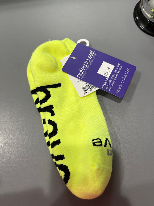 SOCKS - BRAVE - YELLOW W/BLACK - M