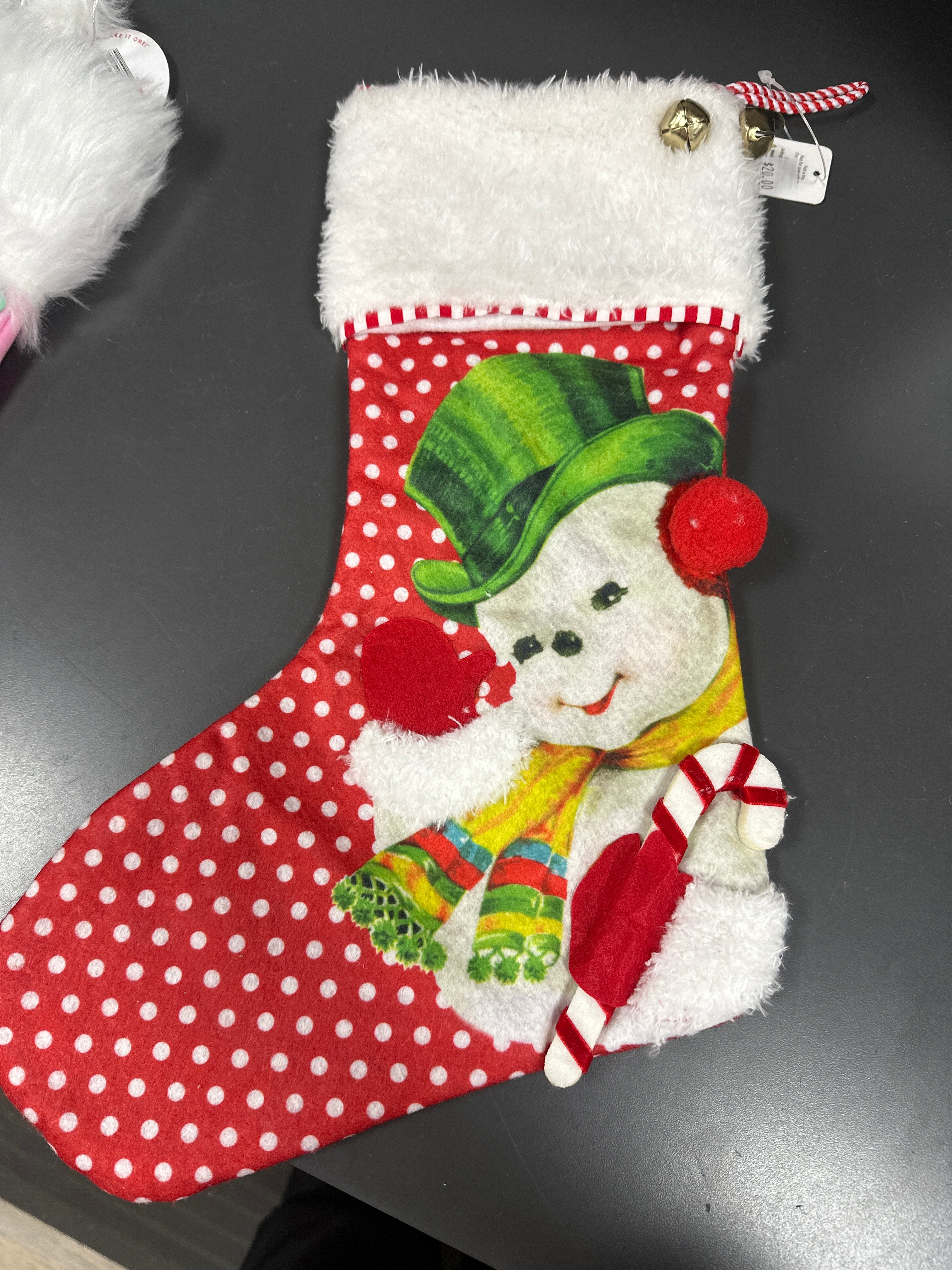 19" RETRO CHRISTMAS STOCKING