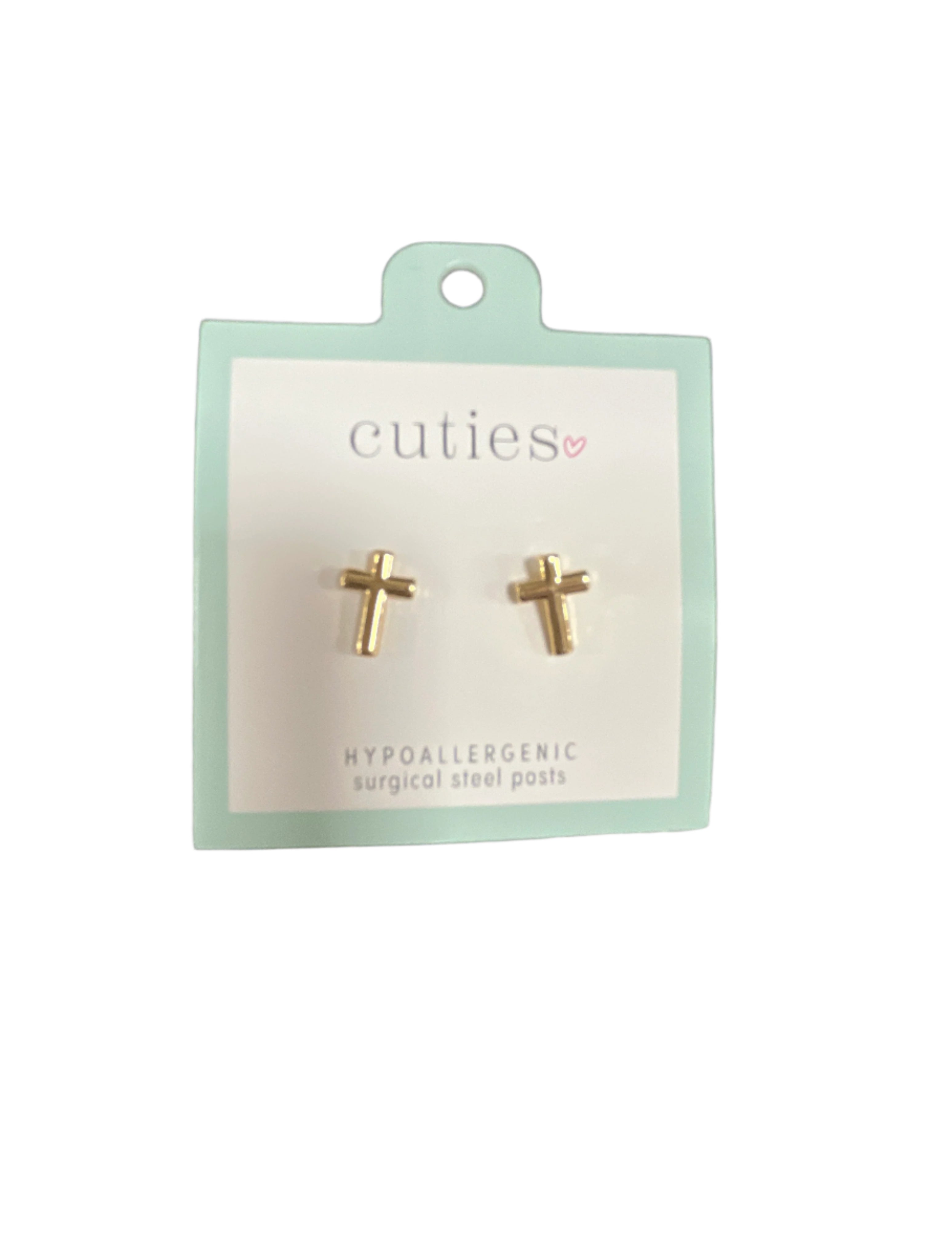 CLASSIC CROSS STUD EARRINGS