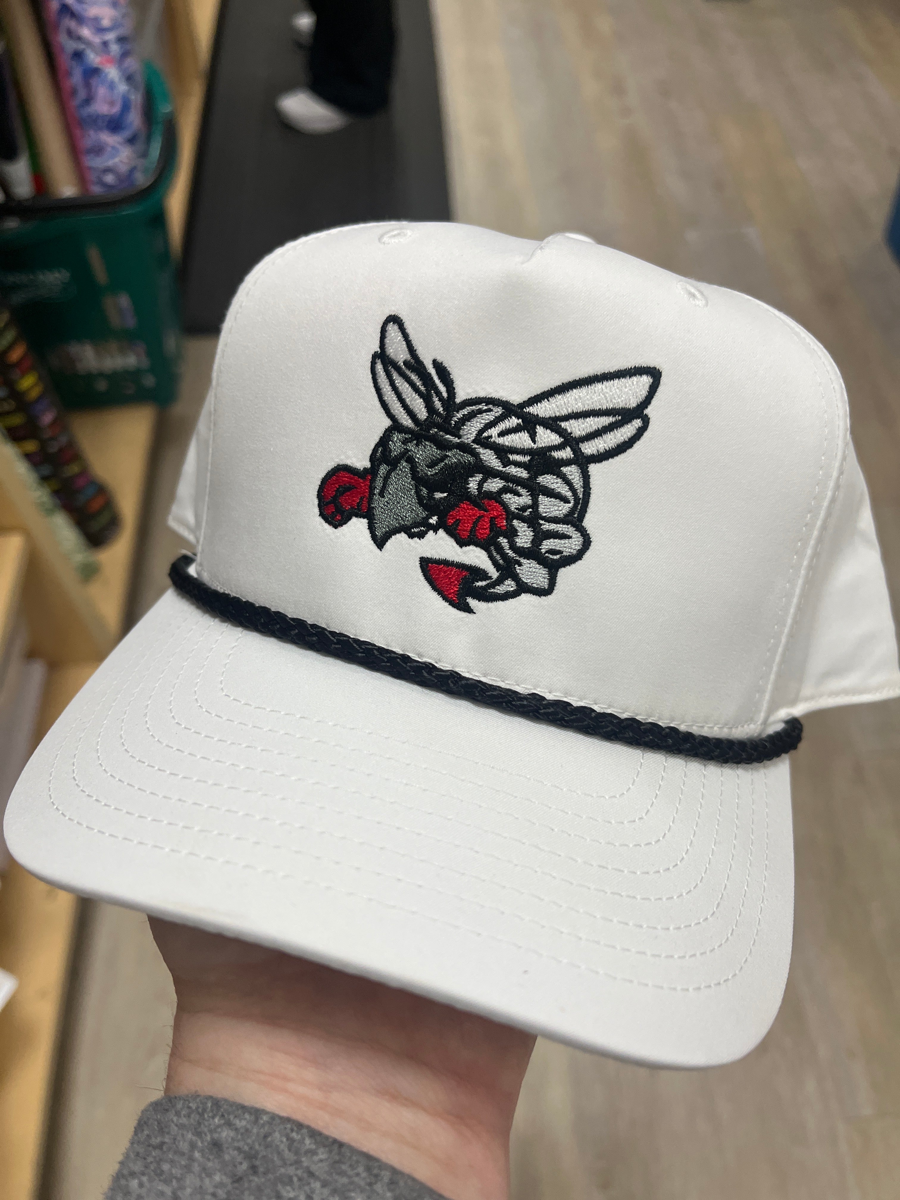 HORNET EMBROIDERED ROPE HATS
