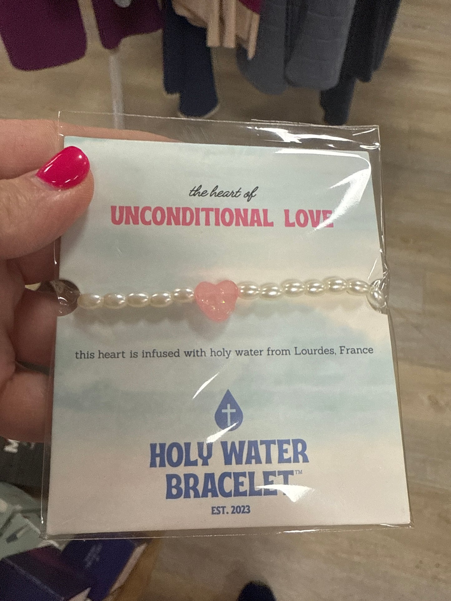 HOLY WATER UNCONDITIONAL LOVE PINK HEART PEARL