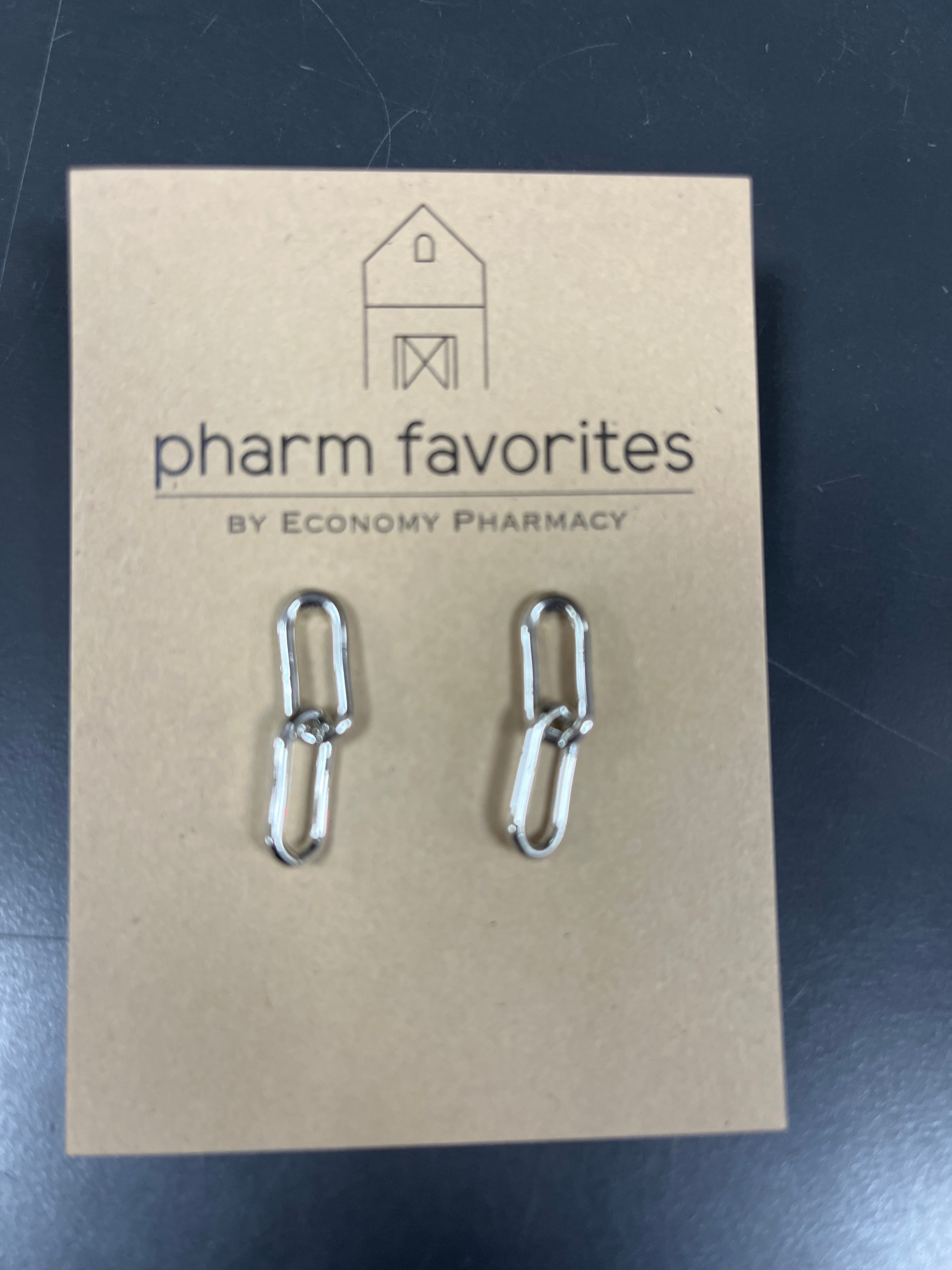 DOUBLE CHAIN LINK EARRINGS