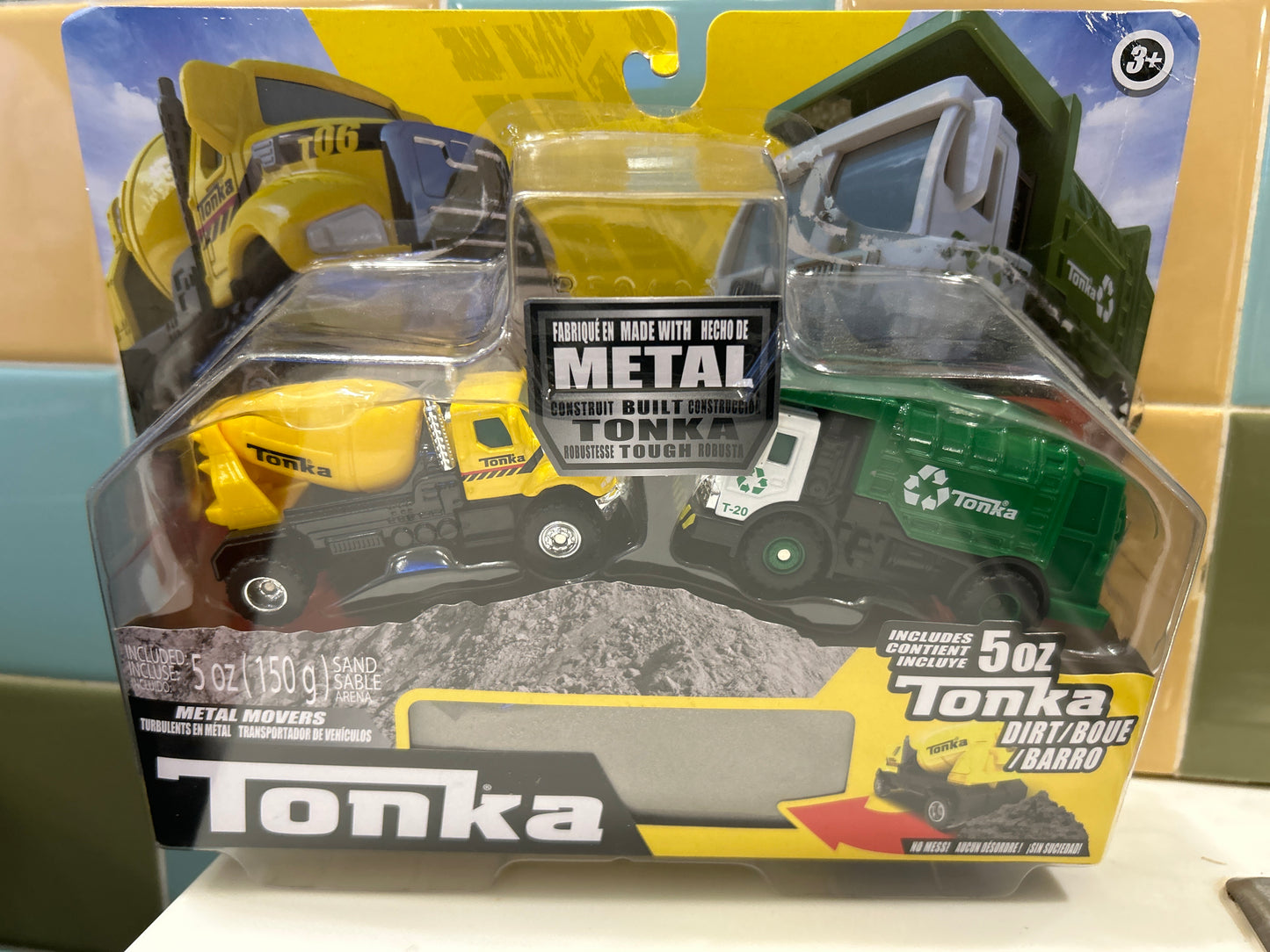TONKA METAL MOVERS DUMO TRUCK & BULLDOZER