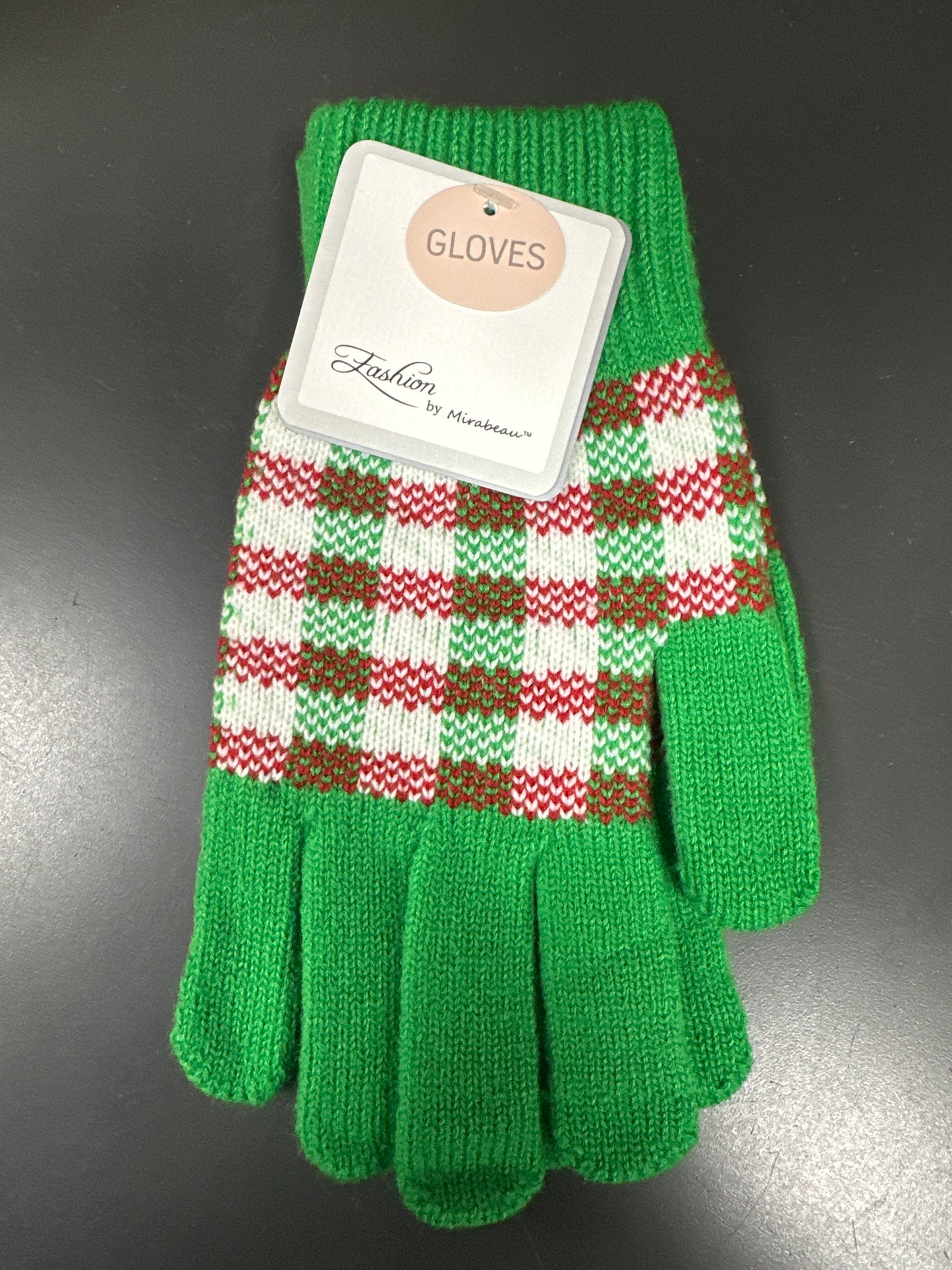 Naughty & Nice Checkered Plaid Texting Gloves - Fashion by Mirabeau