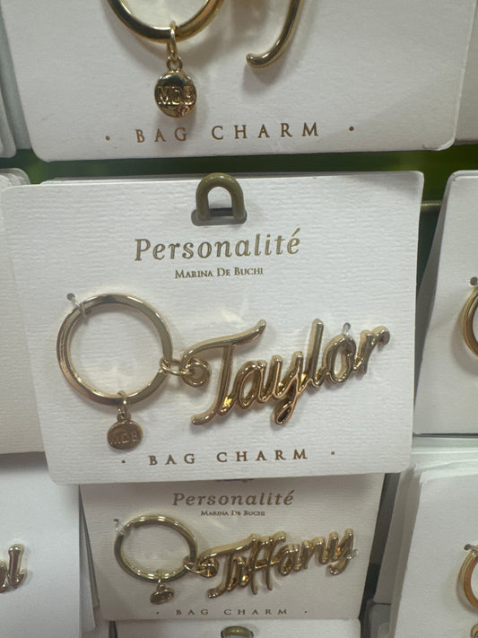BAG CHARM KEYCHAIN - TAYLOR