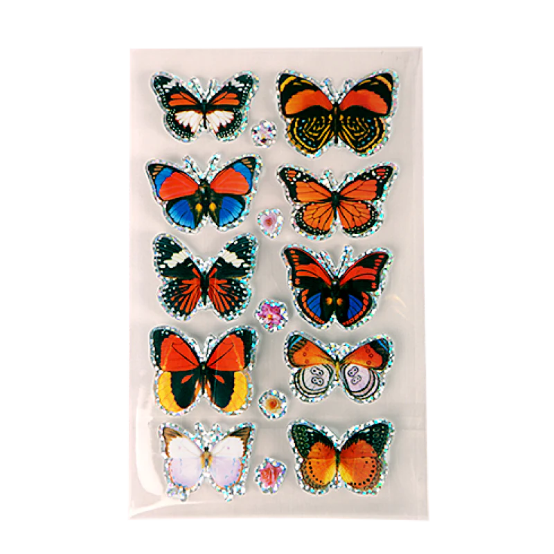3D Butterfly Stickers