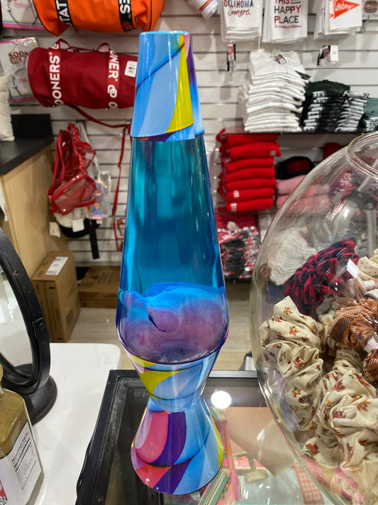 LAVA LAMP -  CANDY SWIRL/PINK/LIGHT BLUE