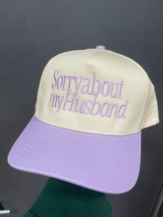 PURPLE/CREAM - SORRY ABOUT MY HUSBAND
