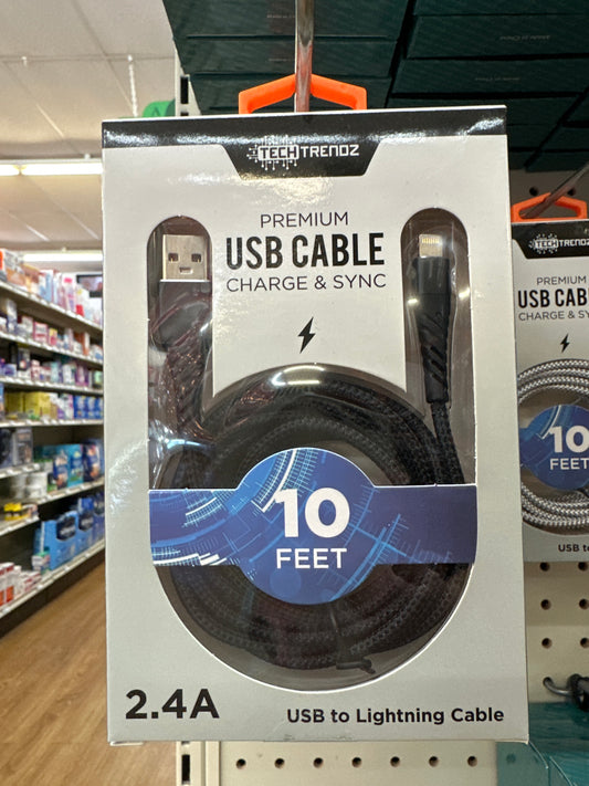 PREMIUM USB CABLE - CHARGE & SYNC - Pharm Favorites by Economy Pharmacy
