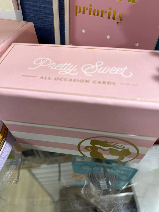 ALL OCCASION CARD BOX PRETTY SWEET