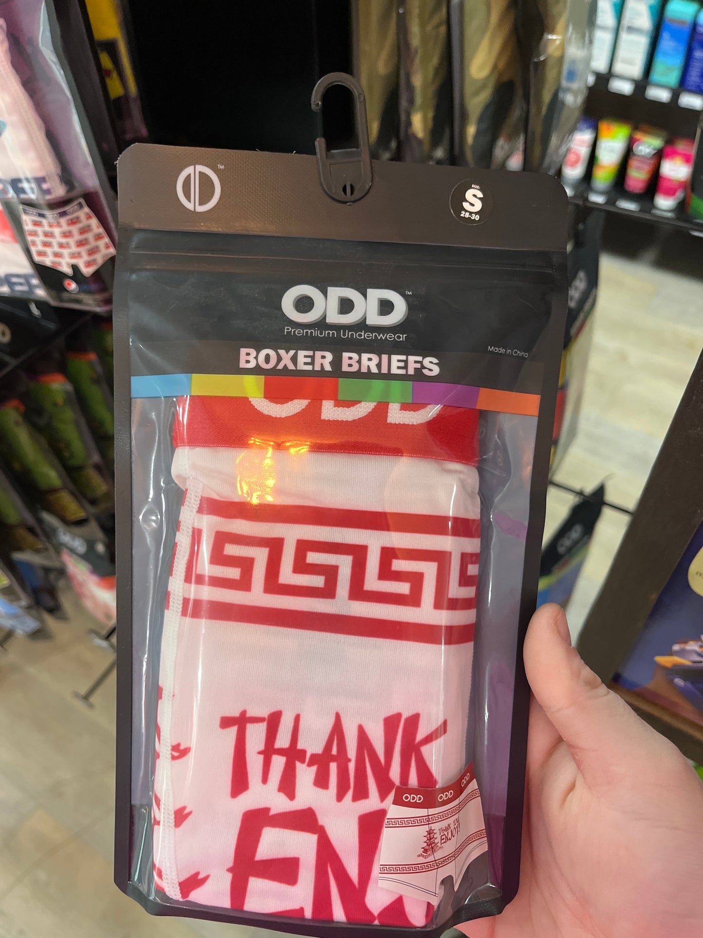 BOXER BRIEFS - THANK YOU ENJOY - S