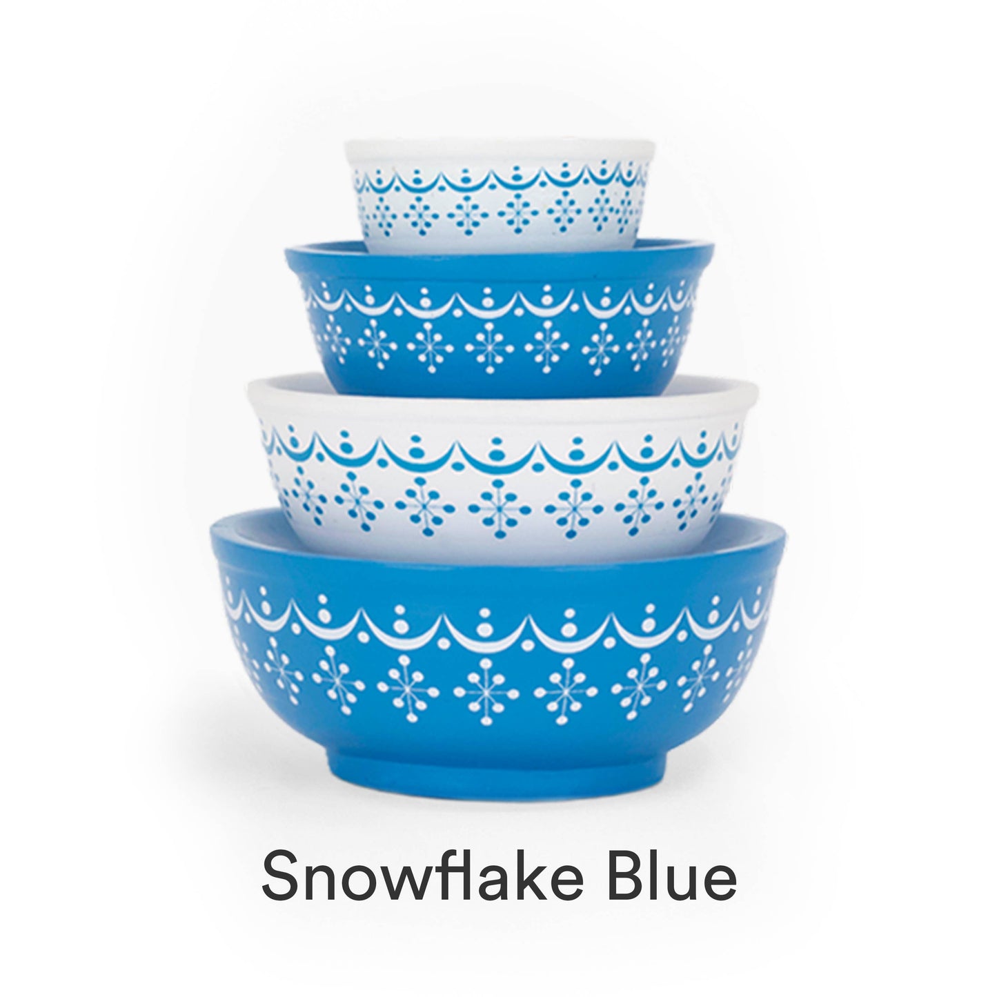 MINI PYREX-INSPIRED MIXING BOWLS STACKABLE DISPLAY SET
