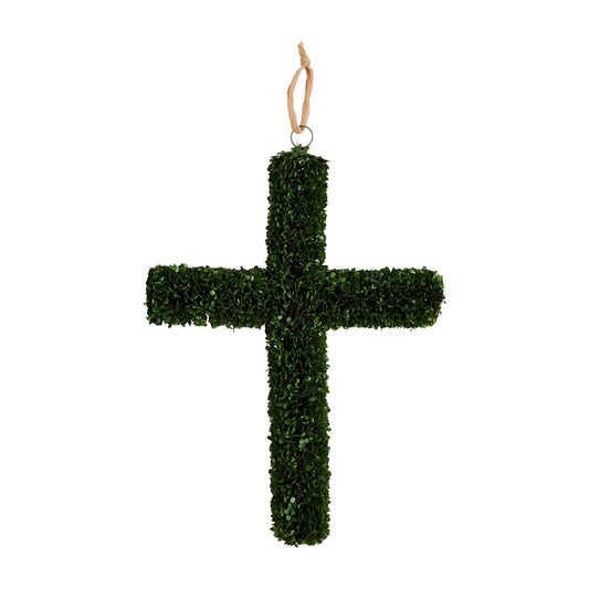 BOXWOOD CROSS DOOR HANGER