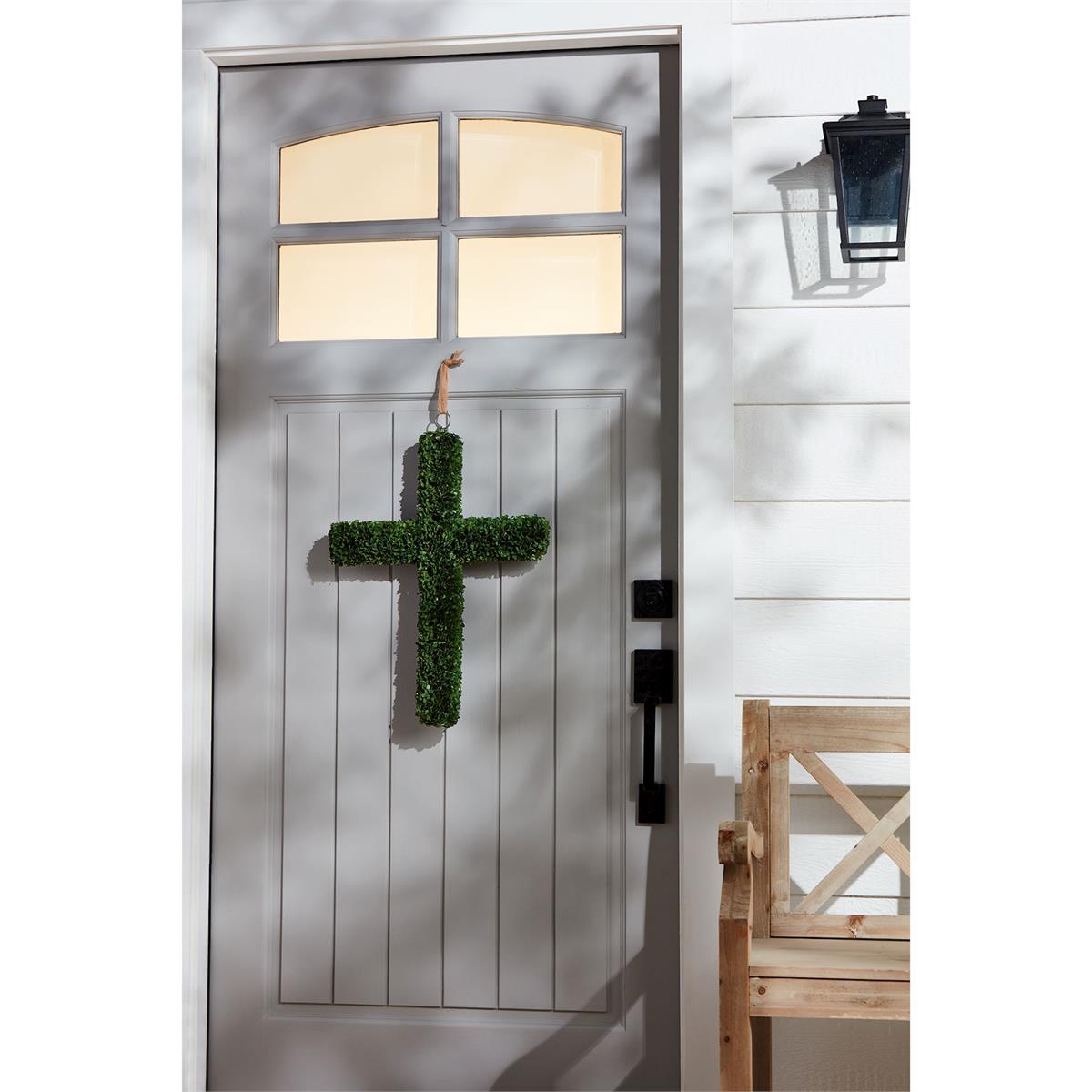 BOXWOOD CROSS DOOR HANGER