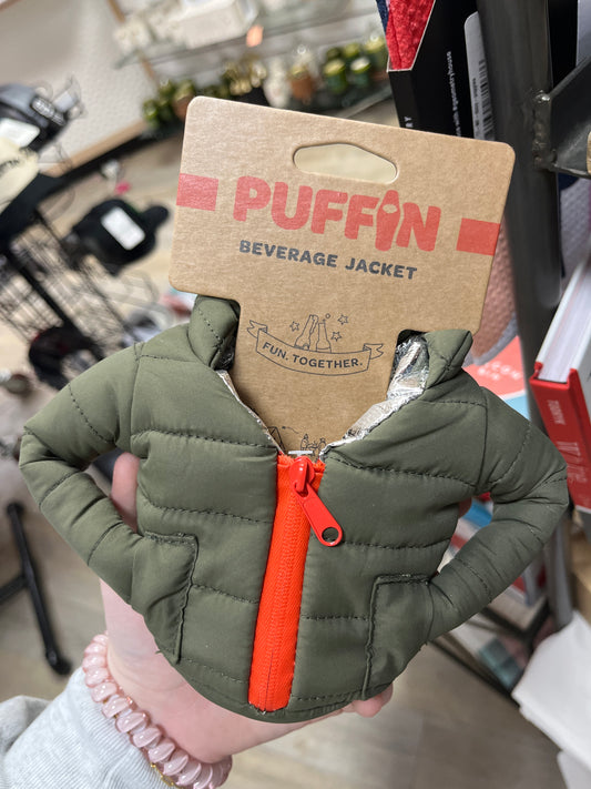 GREEN & ORANGE BEVERAGE JACKET