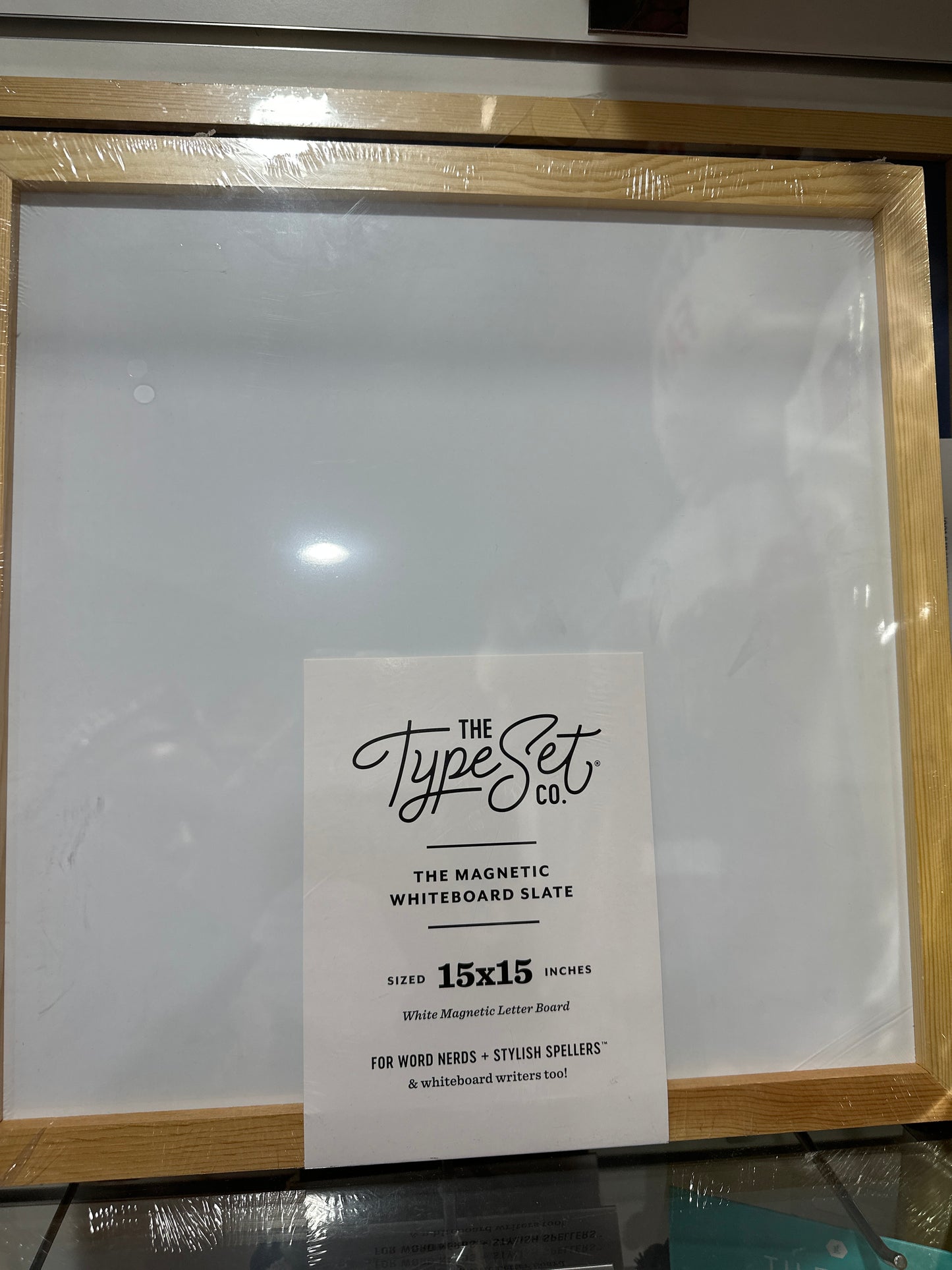 15X15 DELUXE MAGNETIC LETTER BOARD - WHITE