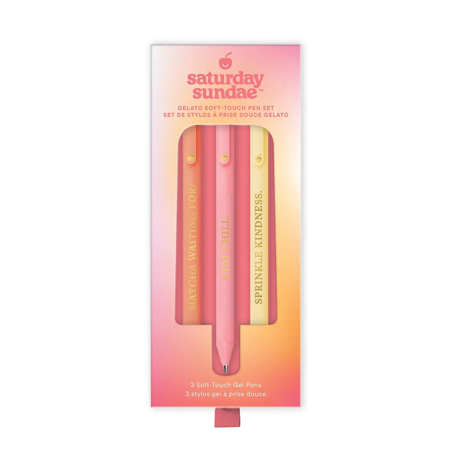 SATURDAY SUNDAE GELATO SOFT-TOUCH 3PC PEN SET - Pharm Favorites by Economy Pharmacy