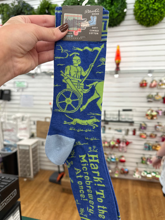 HARK! MICROBREWERY MEN’S CREW SOCKS