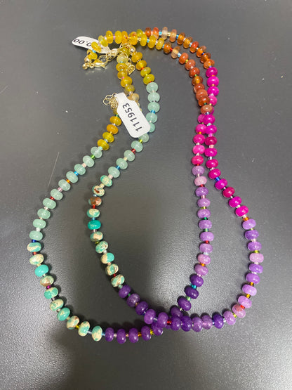 COLORED STONE NECKLACE
