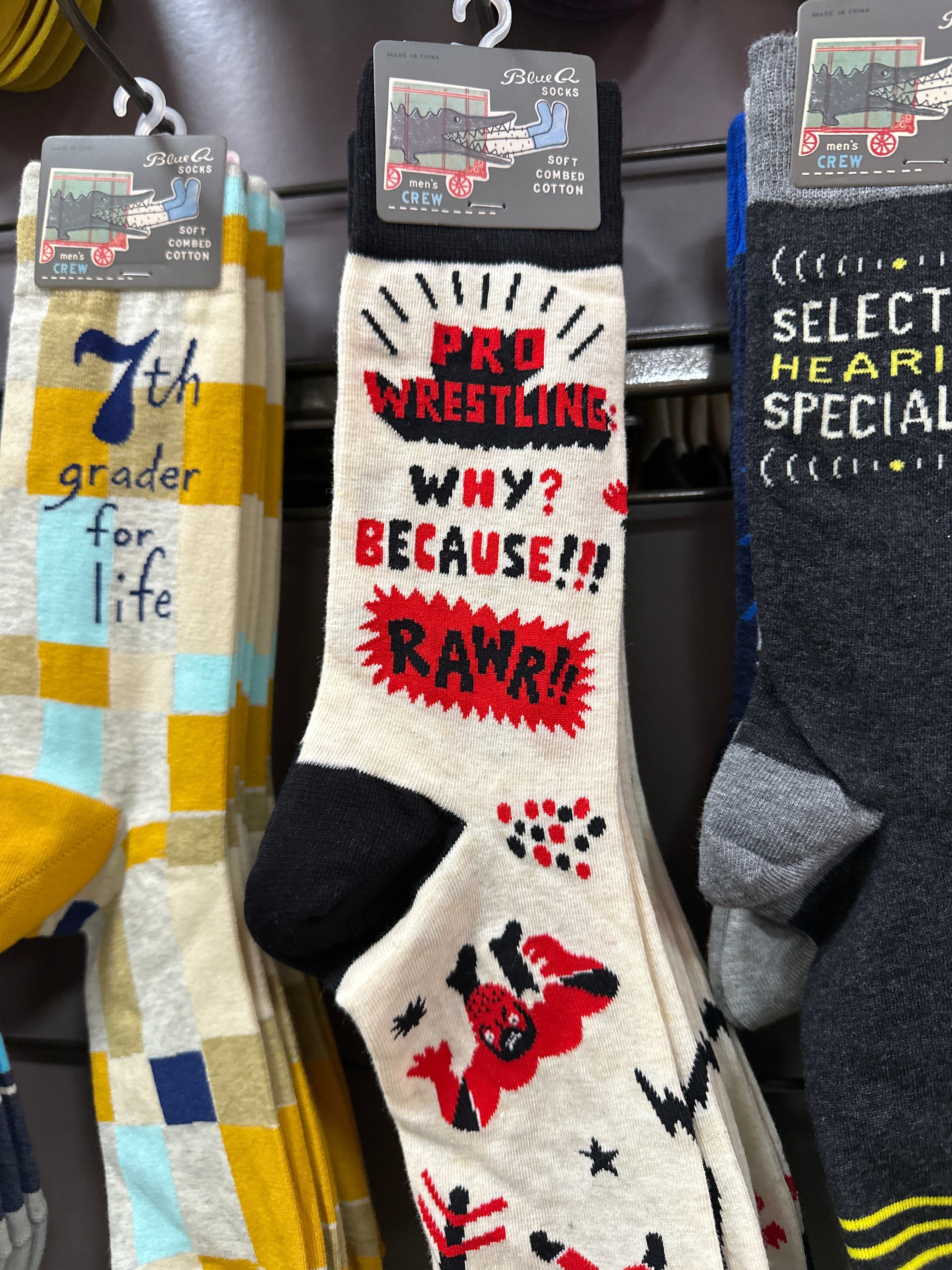 PRO WRESTLING MEN'S SOCKS