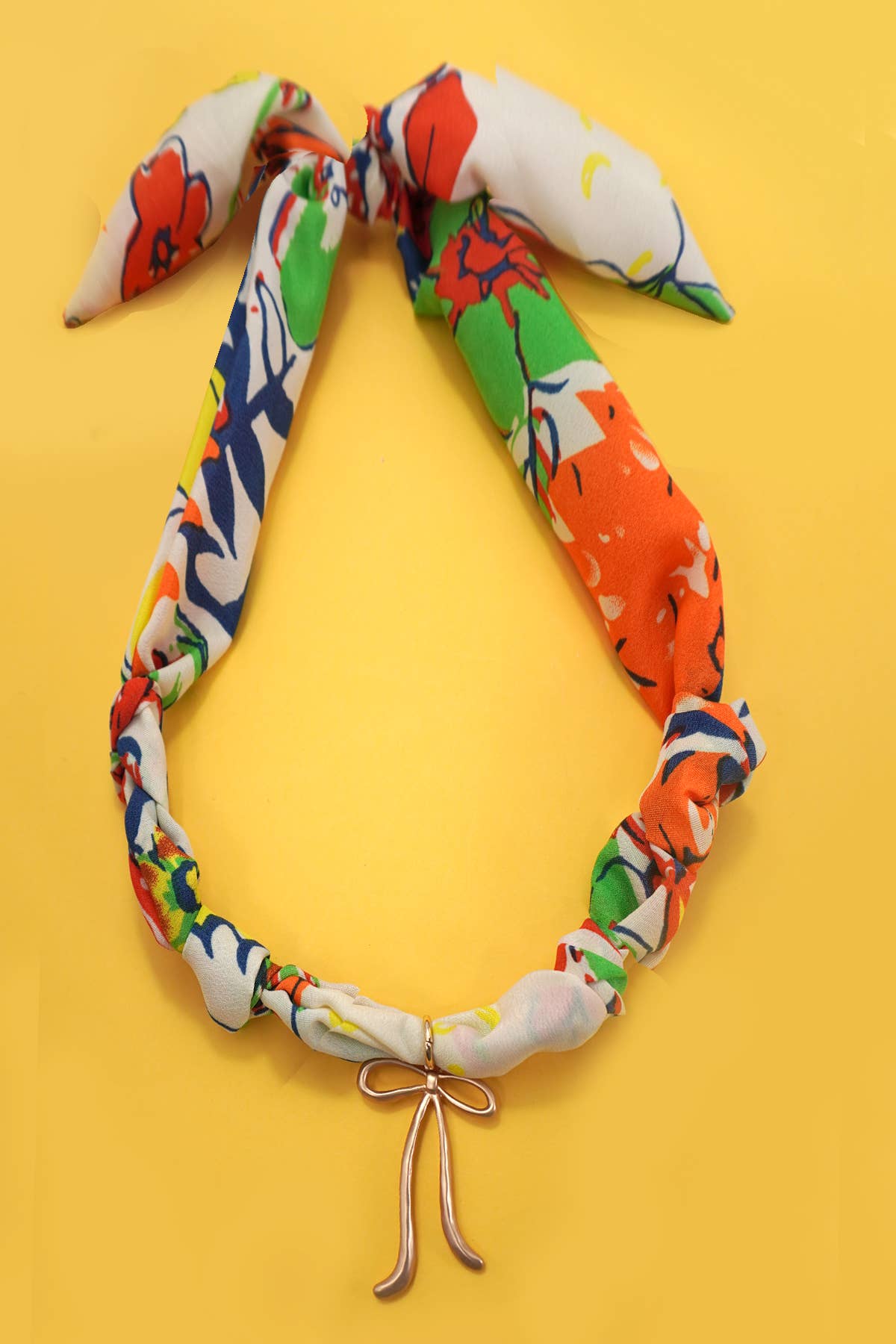 HANDMADE SCARF CHARM NECKLACE