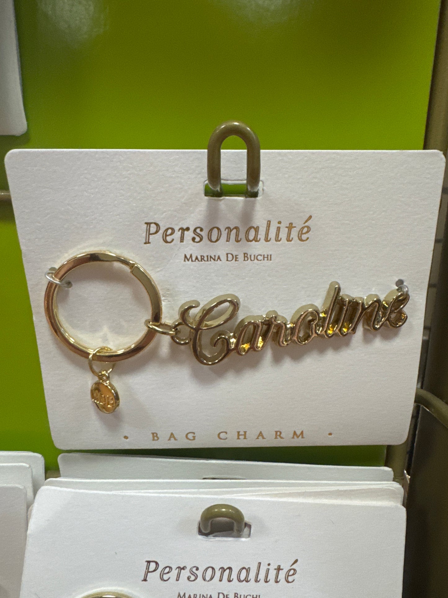 BAG CHARM KEYCHAIN - CAROLINE