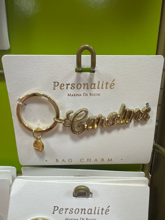BAG CHARM KEYCHAIN - CAROLINE