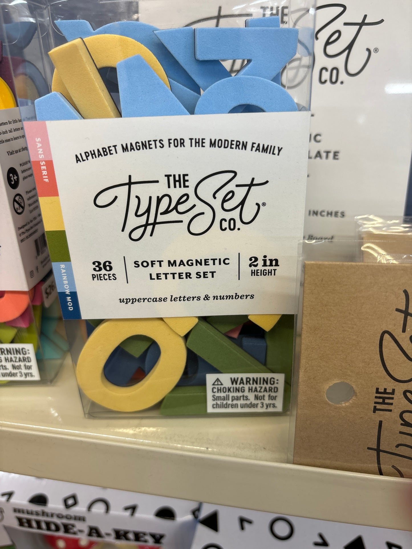 TYPE SET LETTER SET - 2” RAINBOW MOD