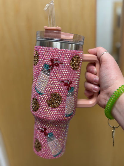 Pink Milk & Cookies Tumbler