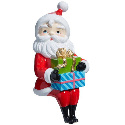 SITTING RETRO SANTA - 13.5"