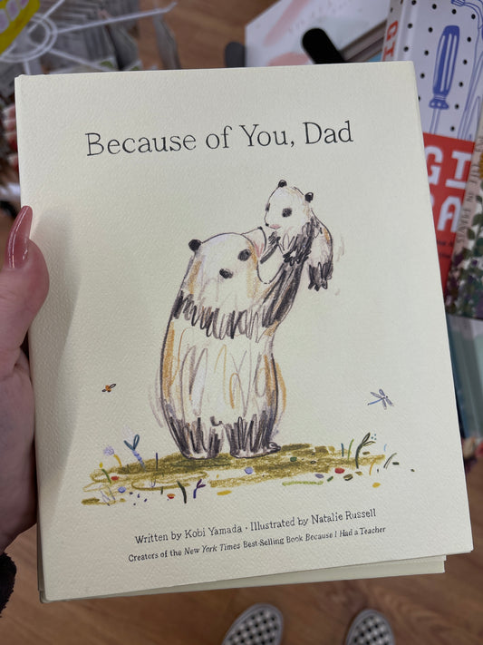 BECAUSE OF YOU DAD BOOK