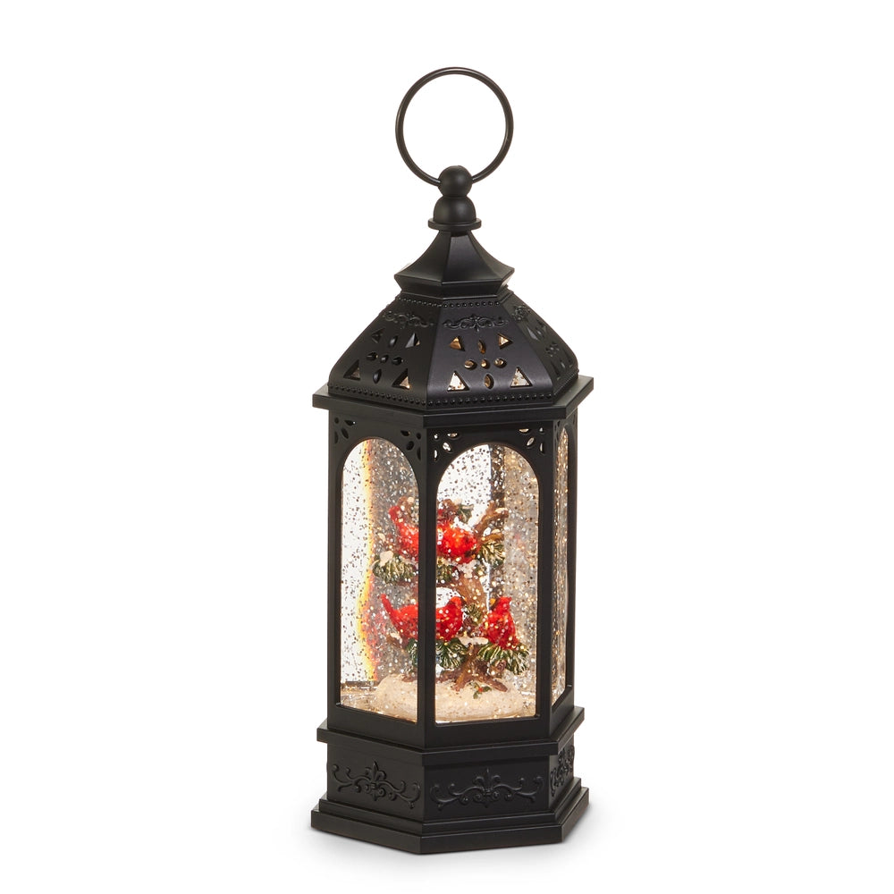 9" Cardinal Lighted Water Lantern