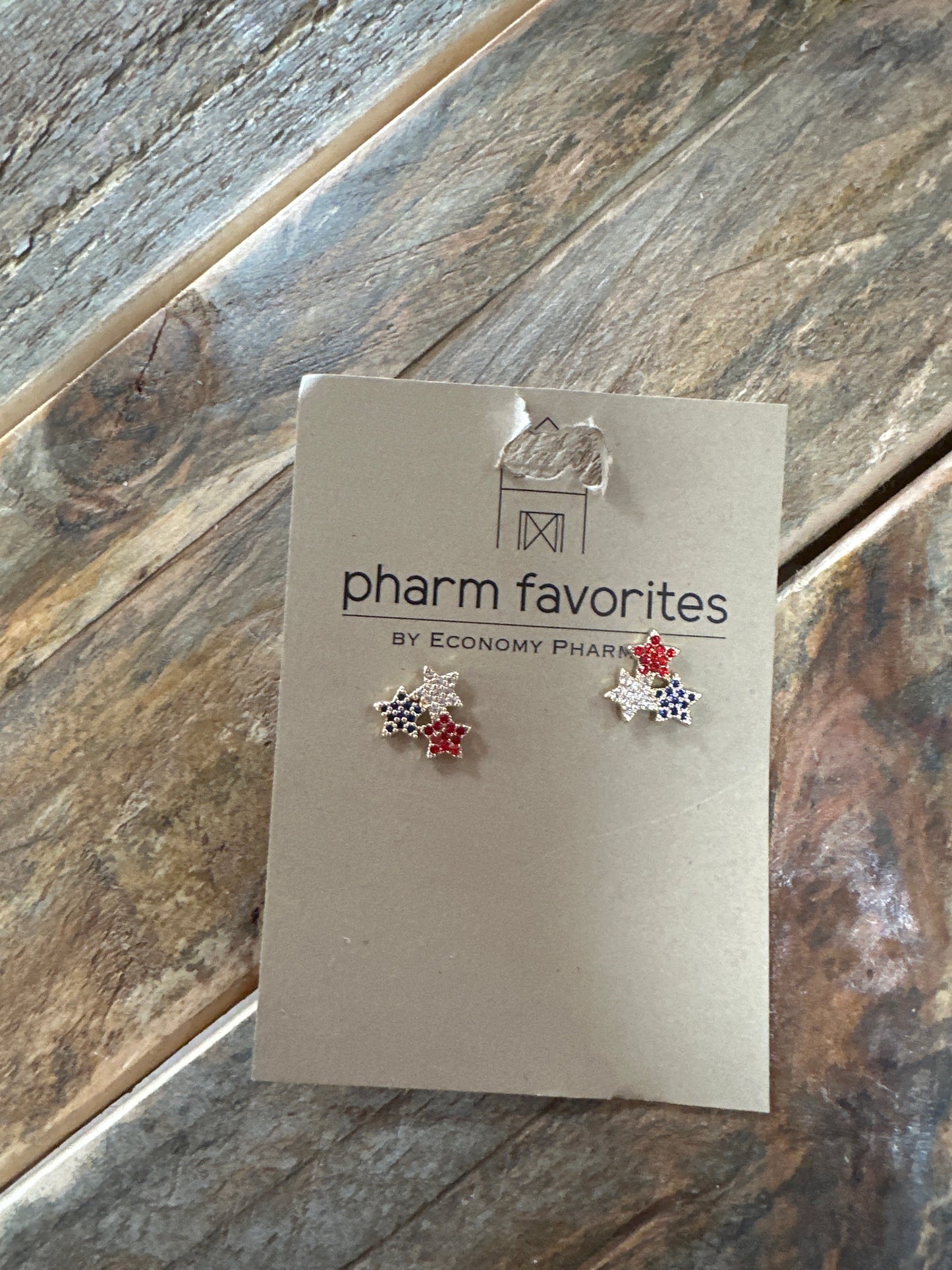 MARTHA CZ STAR EARRINGS