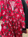PRETTY POINSETTIAS DRESS - XL