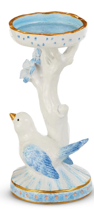 BIRD ON CANDLE HOLDERS