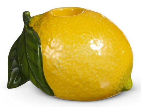4" LEMON TAPER HOLDERS
