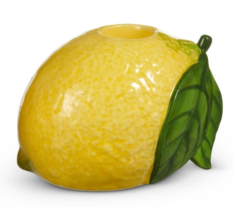 4" LEMON TAPER HOLDERS
