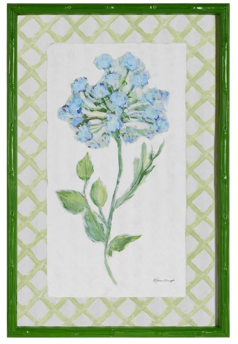 23.5" AZURE BLOOM FRAMED PRINT